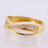 Anillo Carril Enlazado 1.8gr / T7 / Oro Amarillo 18K