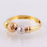 Anillo Trío Bolas 1.5gr / T6 1/2 / Tres Oros 18K