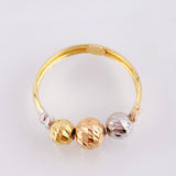 Anillo Trío Bolas 1.5gr / T6 1/2 / Tres Oros 18K
