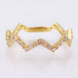 Anillo Zig Zag Tupido 1.5gr / T6 / Oro Amarillo 18K