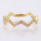 Anillo Zig Zag Tupido 1.5gr / T6 / Oro Amarillo 18K