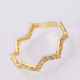 Anillo Zig Zag Tupido 1.5gr / T6 / Oro Amarillo 18K
