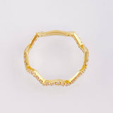 Anillo Zig Zag Tupido 1.5gr / T6 / Oro Amarillo 18K