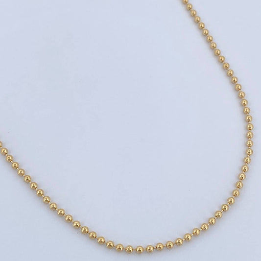 Cadena Militar 7.45gr / 45.3cm / +3 Oro 18K &