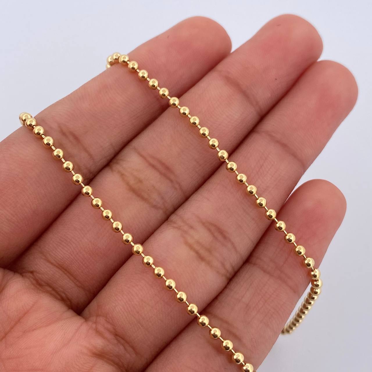 Cadena Militar 7.45gr / 45.3cm / +3 Oro 18K &