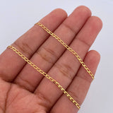 Cadena Espiga 1.8gr / 45.7cm / +3 Oro 18K &