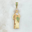 Pendant San Judas Tadeo 10.85gr / 6cm / Tricolor Two Yellows White 18K ©