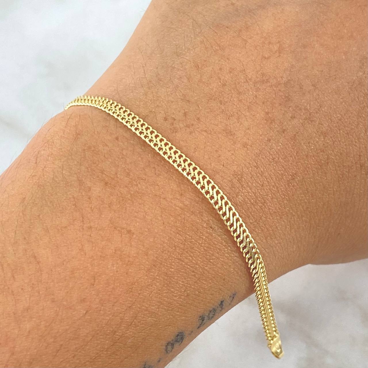 Bracelet Sedusa 1.65gr / 20cm / 2.9mm Yellow Gold +3 18K
