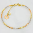Bracelet Military Type 5.95g / 6 3/4 in / 3mm Three Golds 18K