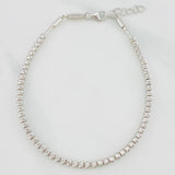 Pulso Modulable Tipo militar 4g / 7 3/4 in - 7 in / 3mm Oro Blanco 18K