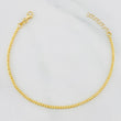 Pulso Modulable Tipo militar 3.75g / 8 in - 7 in / 2mm Oro Amarillo 18K