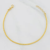 Pulso Modulable Tipo militar 3.75g / 8 in - 7 in / 2mm Oro Amarillo 18K