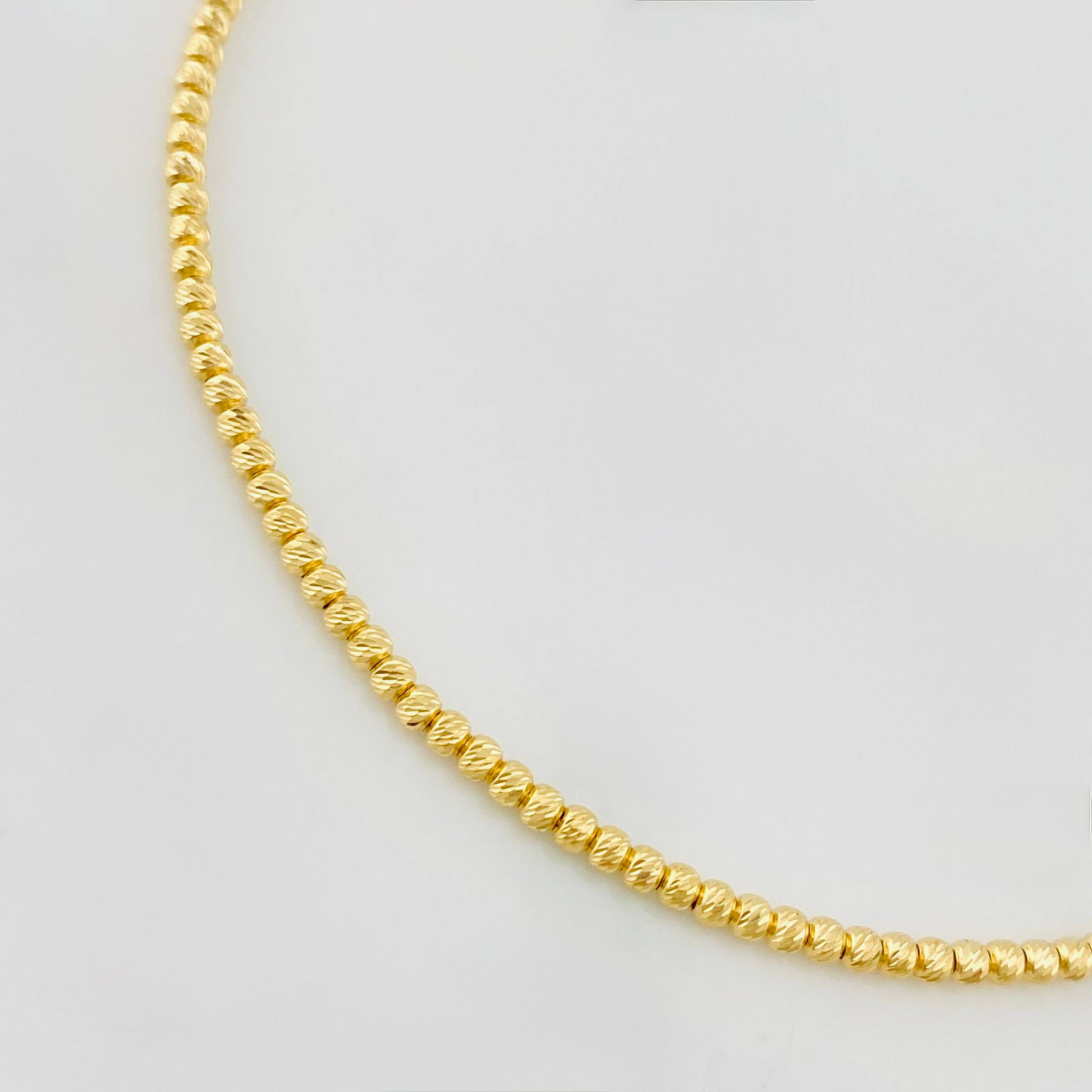 Pulso Modulable Tipo militar 3.75g / 8 in - 7 in / 2mm Oro Amarillo 18K