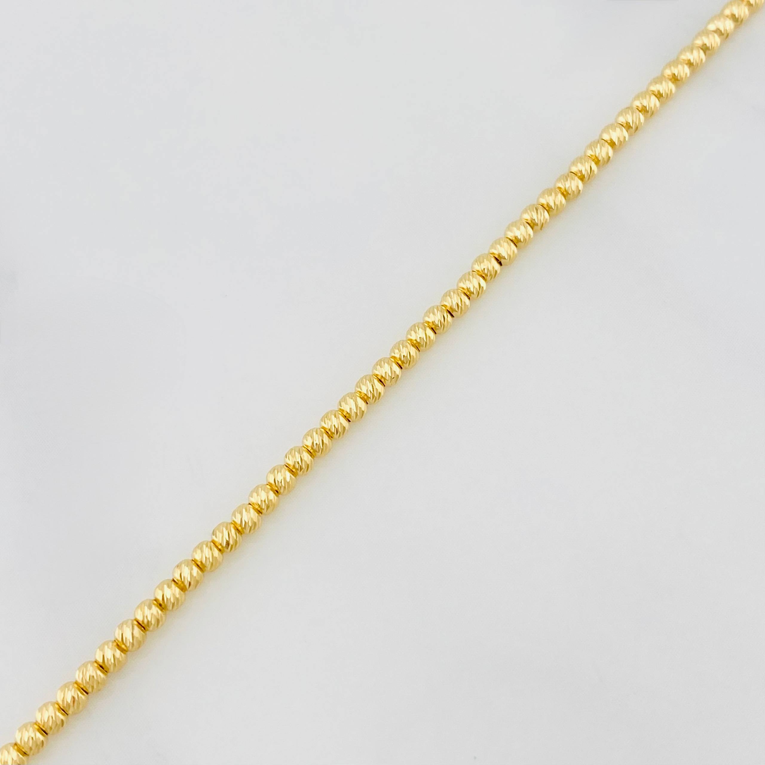 Pulso Modulable Tipo militar 3.75g / 8 in - 7 in / 2mm Oro Amarillo 18K