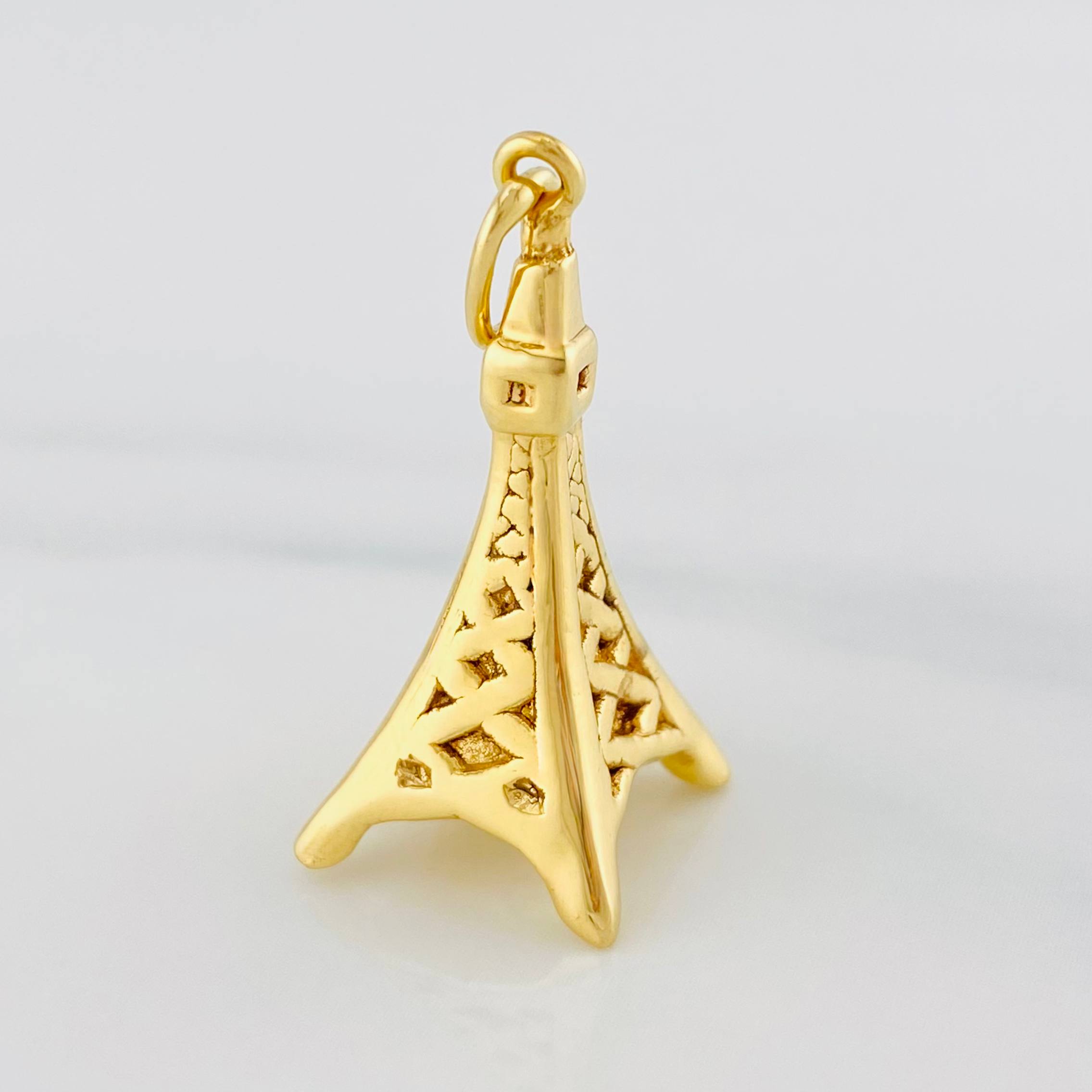 Dije Torre Eiffel 1.6g / 1 1/4 in Oro Amarillo 18K