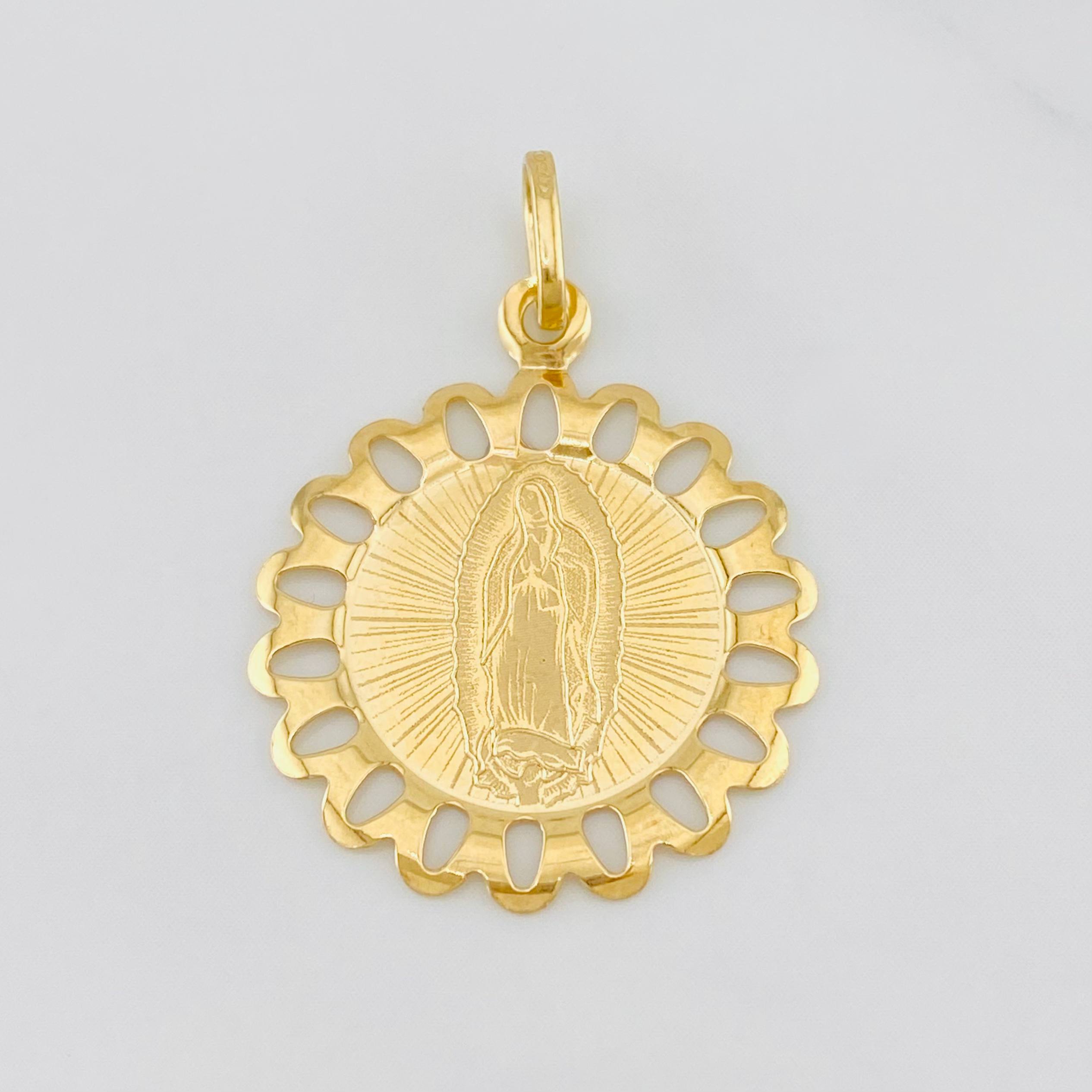 Dije Virgen guadalupe 1.25g / 1 1/4 in Oro Amarillo 18K