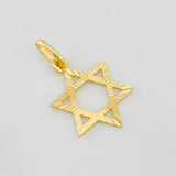 Dije Estrella de david 0.75g / 1 in Oro Amarillo 18K