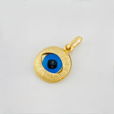 Dije Ojo truco 0.9g / 3/4 in Oro Amarillo 18K