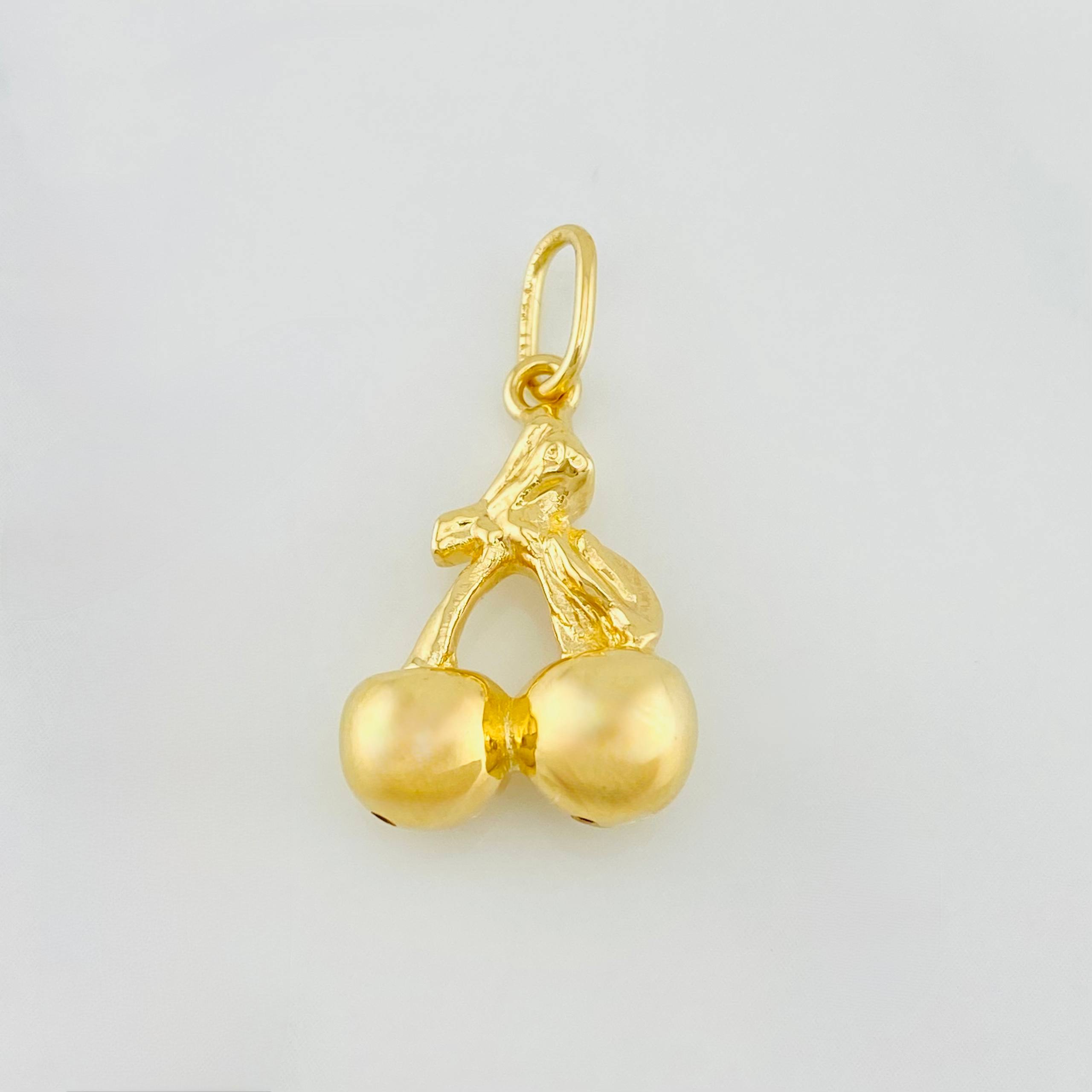 Dije Cerezas 1.25g / 1 in Oro Amarillo 18K