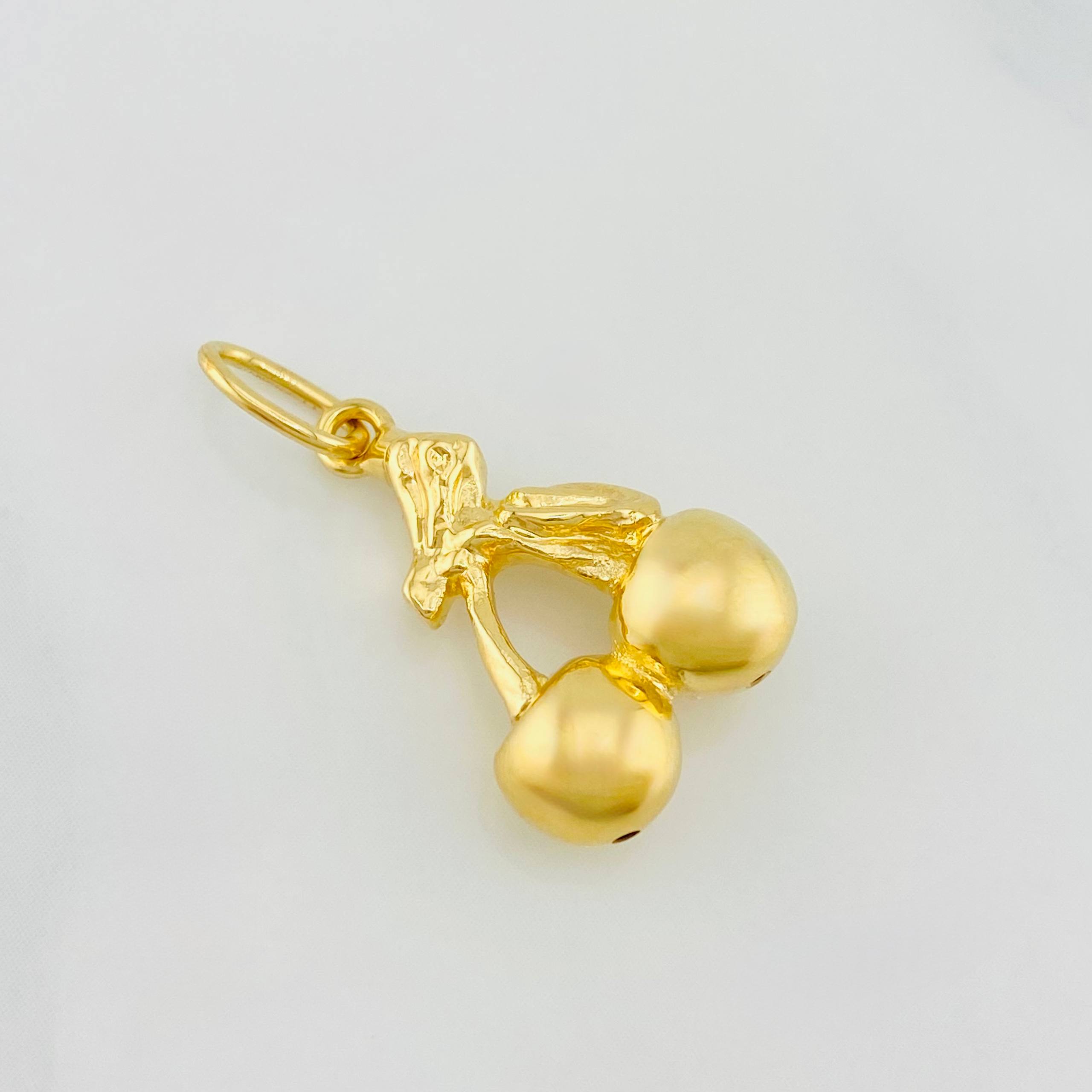 Dije Cerezas 1.25g / 1 in Oro Amarillo 18K