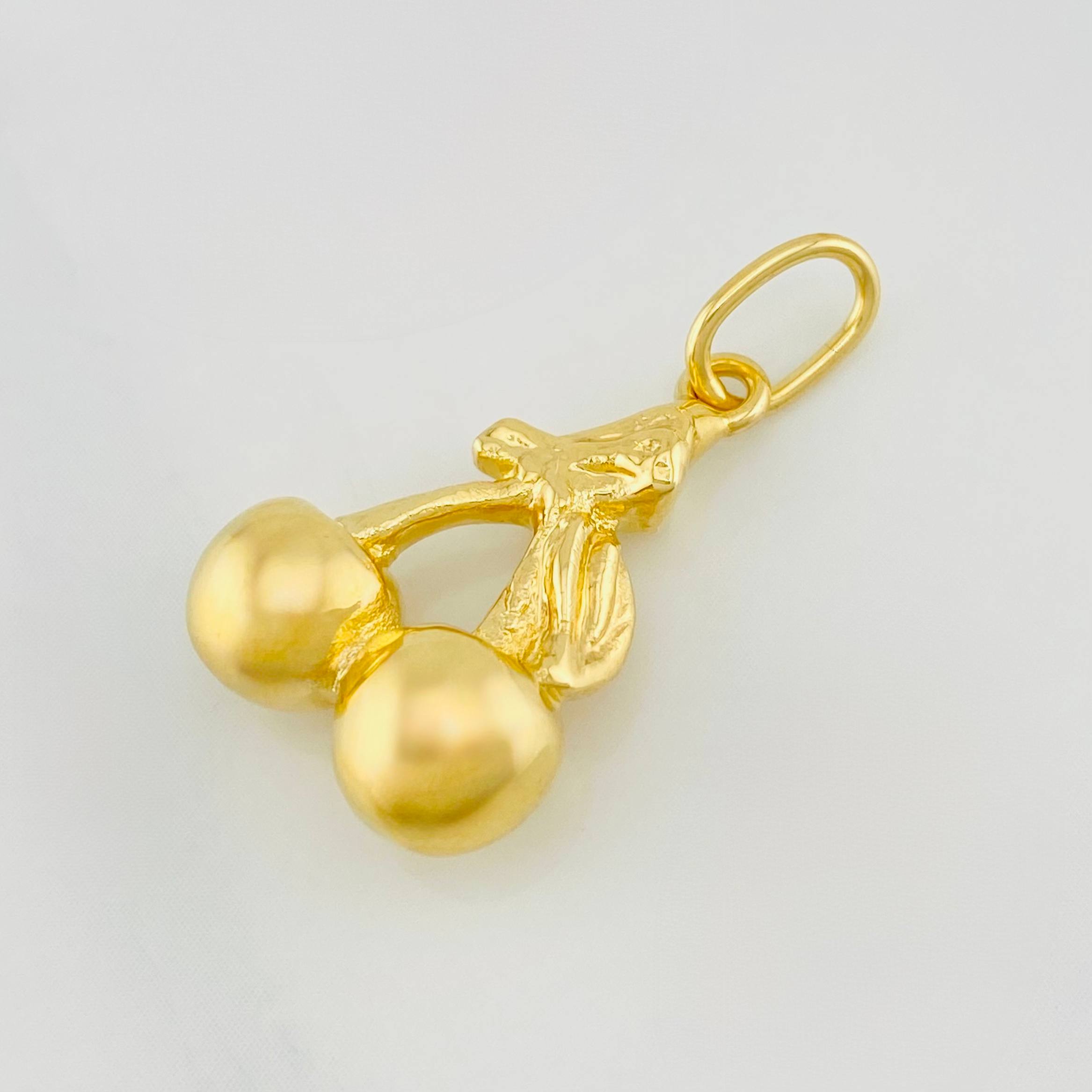 Dije Cerezas 1.25g / 1 in Oro Amarillo 18K