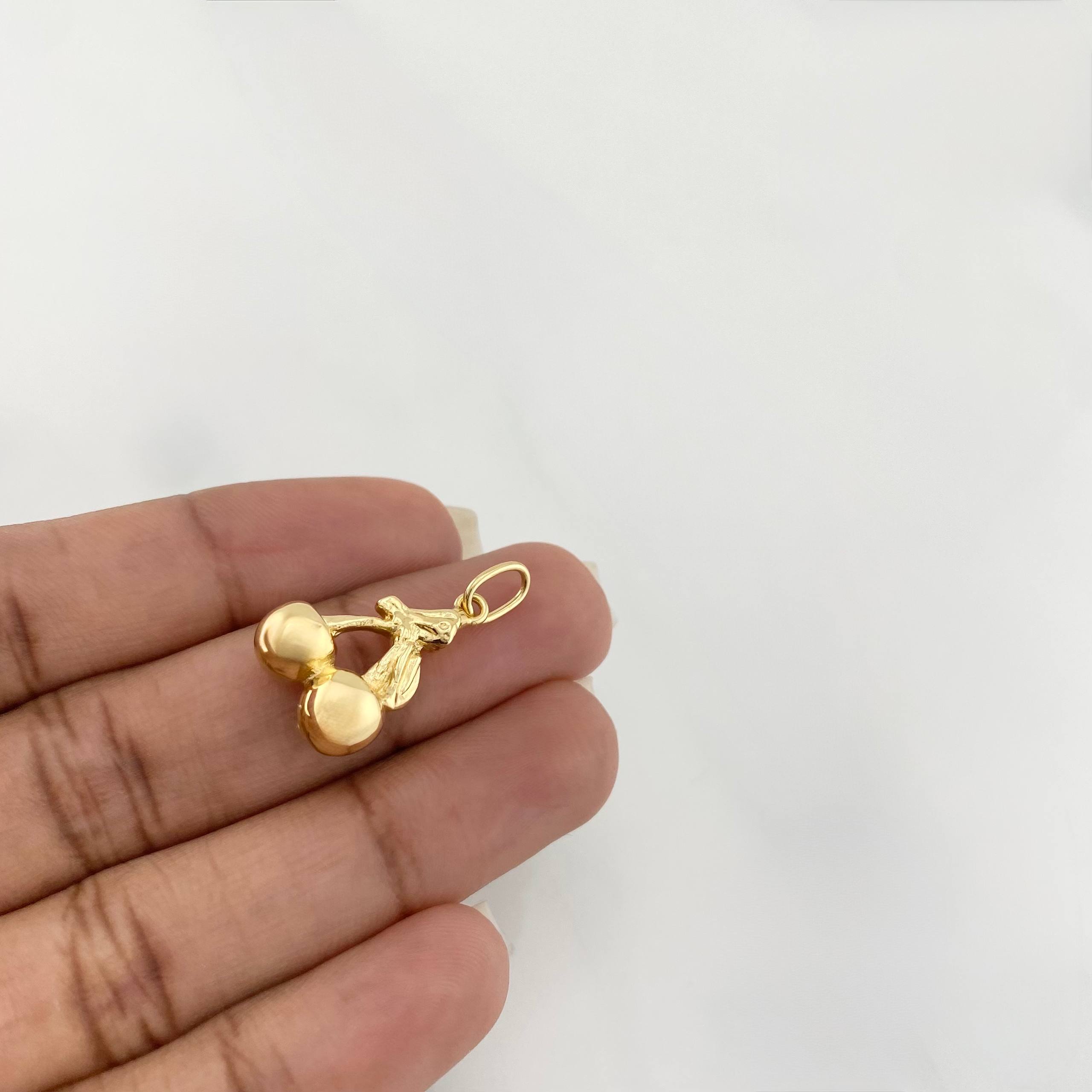 Dije Cerezas 1.25g / 1 in Oro Amarillo 18K
