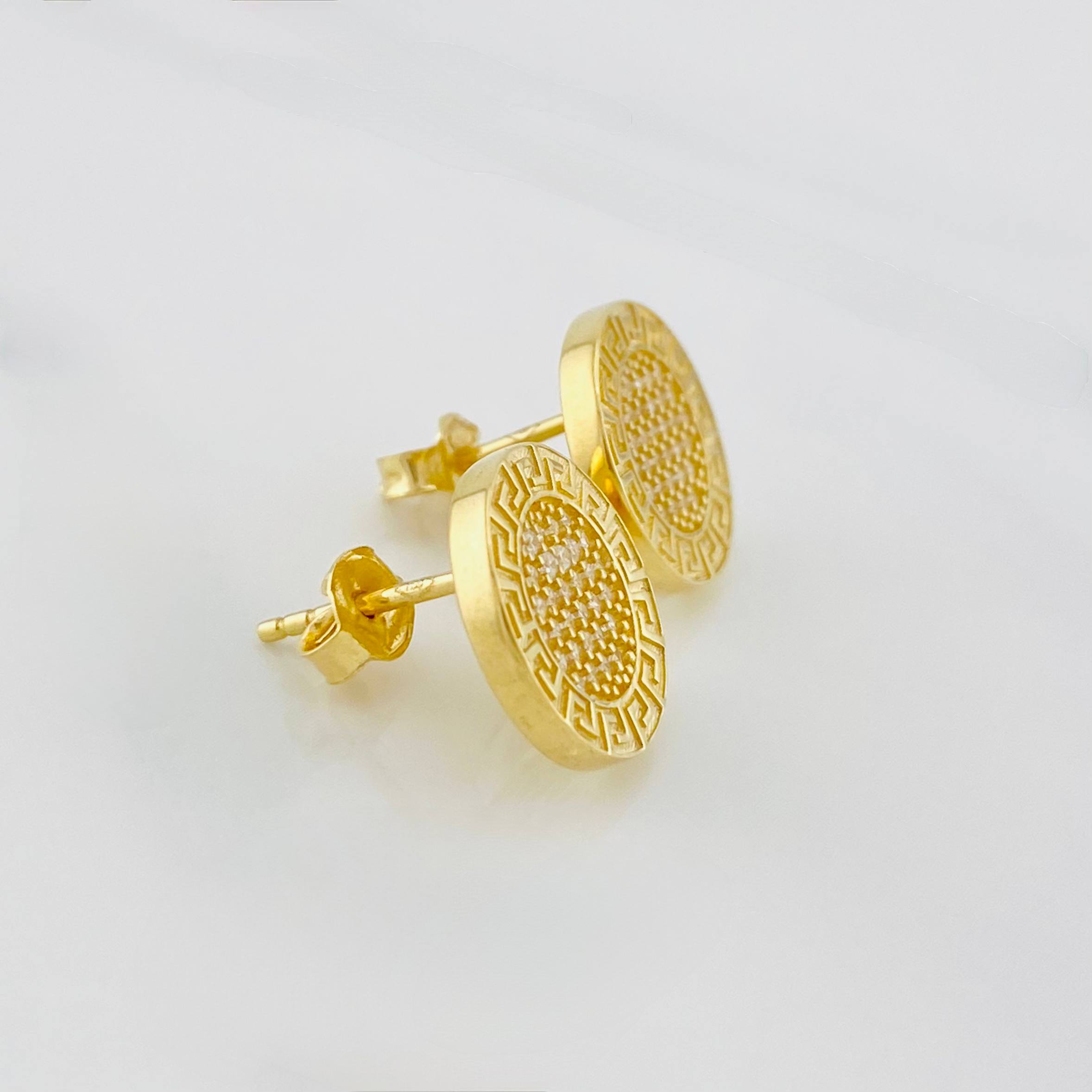 Topos Tribal 3.1g / in / 12.4mm Oro Amarillo 18K