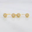 Topos Media bola tupida 2.6g / in / 6mm Oro Amarillo 18K