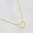 Cadena Aro seguido silueta corazón 1.3g / 18 in / 1mm Oro Amarillo 18K