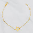 Pulso Aro seguido silueta estrella 1.15g / 7 in-16 1/2in / 3mm Oro Amarillo 18K