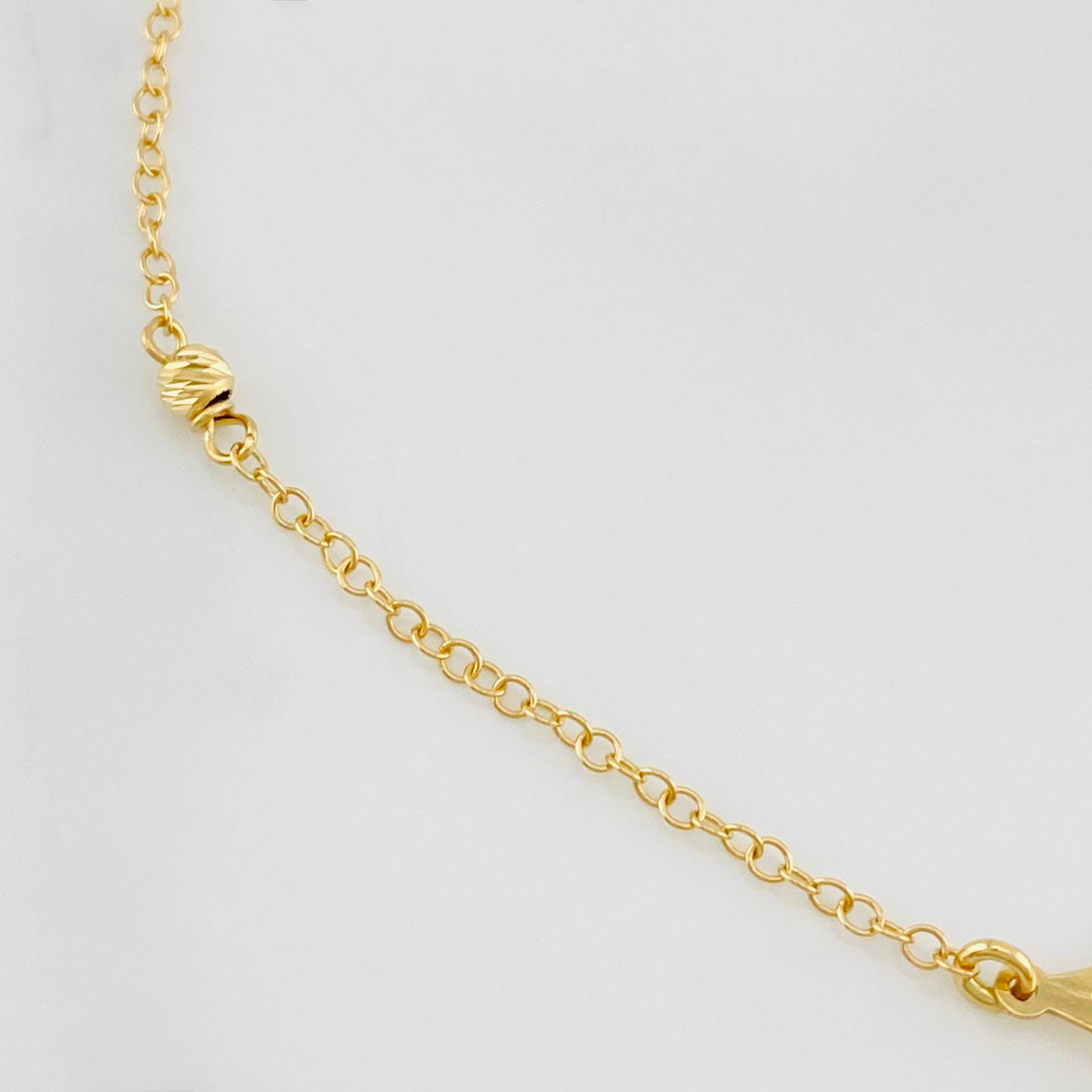Pulso Aro seguido silueta estrella 1.15g / 7 in-16 1/2in / 3mm Oro Amarillo 18K