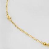Pulso Aro seguido silueta estrella 1.15g / 7 in-16 1/2in / 3mm Oro Amarillo 18K