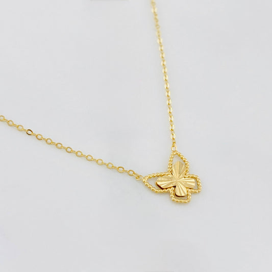 Cadena Aro seguido mariposa 1.4g / 18 in / 1mm Oro Amarillo 18K