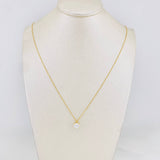 Cadena Aro seguido cuatro garras 2.1g / 17 3/4 in- 16 1/2in / 0.6mm Oro Amarillo 18K
