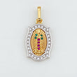 Dije Virgen de Guadalupe 2.2g / 3/4 in Tres Oros 18K