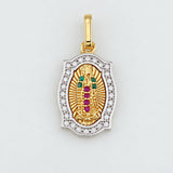 Dije Virgen de Guadalupe 2.2g / 3/4 in Tres Oros 18K