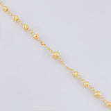 Rosario Virgen milagrosa 9.65g / 22 3/4 in / 4mm Oro Amarillo 18K