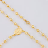 Rosario Virgen milagrosa 9.65g / 23 in / 4mm Oro Amarillo 18K