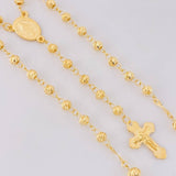Rosario Virgen milagrosa 9.65g / 22 3/4 in / 4mm Oro Amarillo 18K