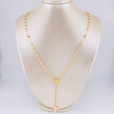 Rosario Virgen milagrosa 9.65g / 23 in / 4mm Oro Amarillo 18K