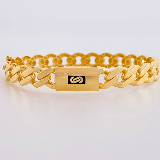 Pulso Monaco 10g / 6 3/4 in / 7.5mm Oro Amarillo 18K