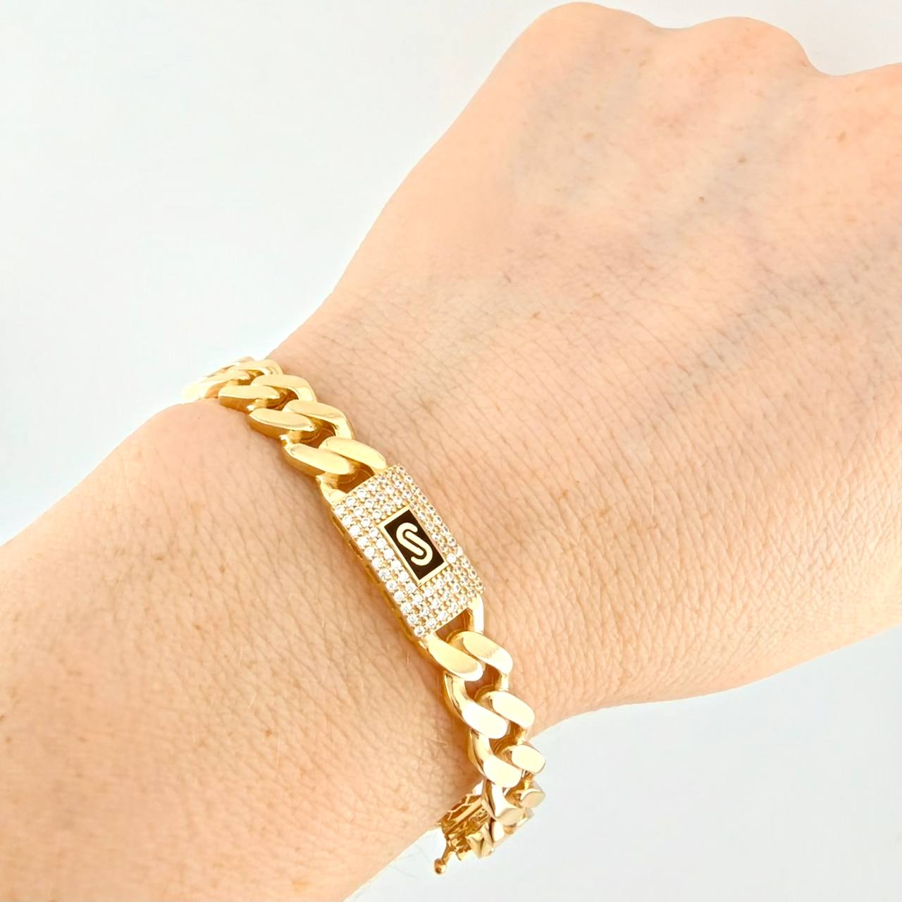 Bracelet Monaco 10g / 6 1/2 in / 7.8mm Yellow Gold 18K