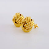 Stud Earrings Knot 1.9g / in / 13mm Yellow Gold 18K