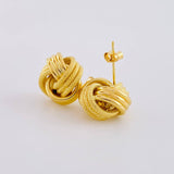 Stud Earrings Knot 1.9g / in / 13mm Yellow Gold 18K