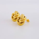 Stud Earrings Knot 1.9g / in / 13mm Yellow Gold 18K