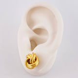Stud Earrings Knot 1.9g / in / 13mm Yellow Gold 18K