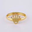 Crown Ring 1.15g / Size 8 Yellow Gold 18K