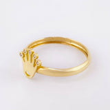 Crown Ring 1.15g / Size 8 Yellow Gold 18K