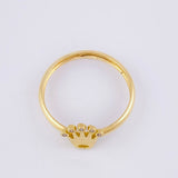 Crown Ring 1.15g / Size 8 Yellow Gold 18K