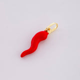 Pendant Chile jalapeño 0.8g / 1 in Yellow Gold 18K
